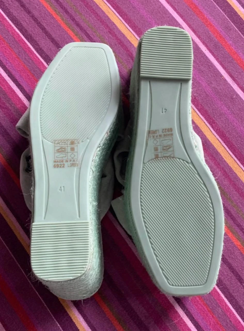 🌿 Seafoam Green Platform Espadrilles – Size 41 – photo 5